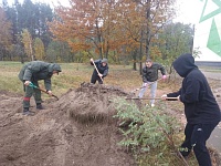 В Лунинце к республиканскому субботнику присоединились военнослужащие