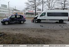 За выходные на Брестчине в 4-х ДТП один человек погиб и три получили травмы