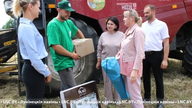 Хлеборобов чествуют в полях | Лунинецкий район