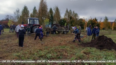 Еще одно место отдыха создаётся в Лунинце
