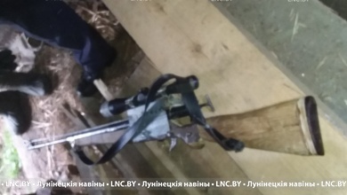 Самодельную винтовку с оптикой изъяли в Лунинецком районе