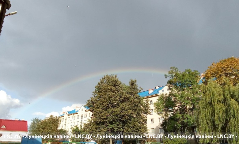 Октябрьская радуга над Лунинцем