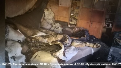 Как так?! Пожар произошел в Лунинецком районе