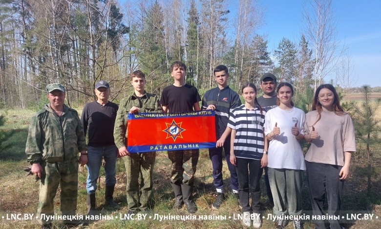Юные спасатели Лунинетчины приняли участие в посадке леса