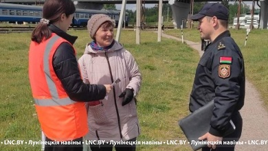 Железнодорожники напоминают о безопасности в Лунинце