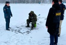 Photo of Зимний патруль на пруду “Бохоново” (Лунинецкий район)