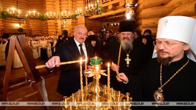 Photo of Александр Лукашенко зажег рождественскую свечу в храме Свято-Елисаветинского монастыря